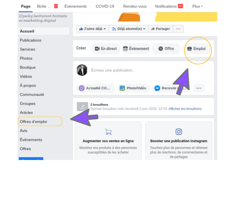 Comment Faire Une Offre Sur Stockx Comment créer une offre d’emploi sur Facebook