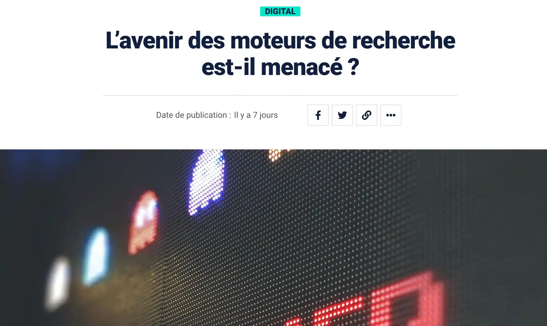 L’avenir des moteurs de recherche est-il menacé ?