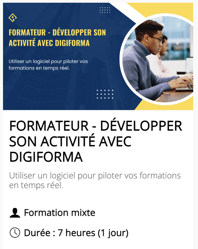 FORMATEUR - DÉVELOPPER SON ACTIVITÉ AVEC DIGIFORMA