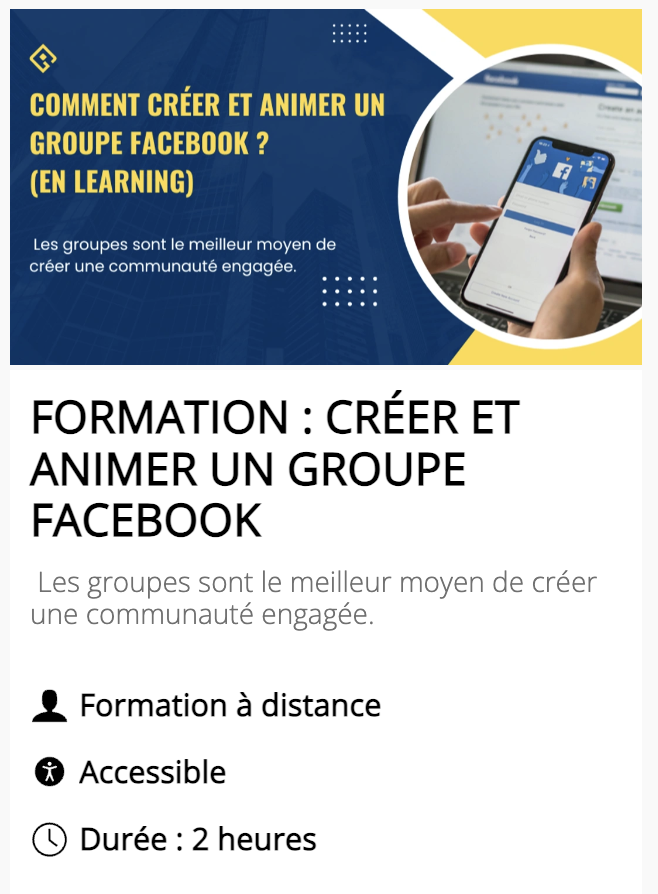 FORMATION : CRÉER ET ANIMER UN GROUPE FACEBOOK