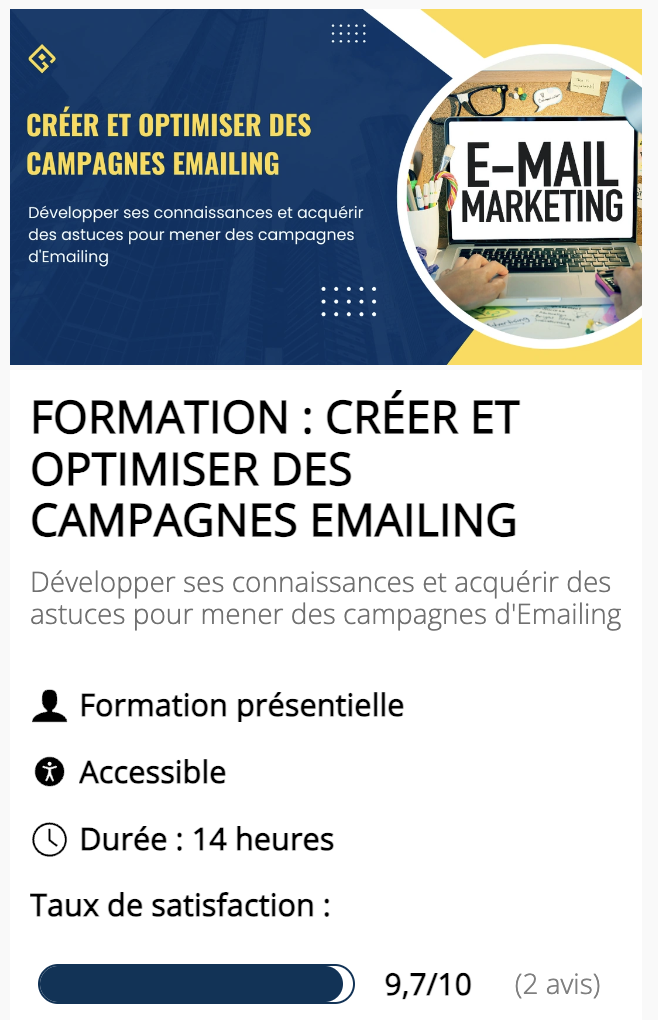 FORMATION : CRÉER ET OPTIMISER DES CAMPAGNES EMAILING